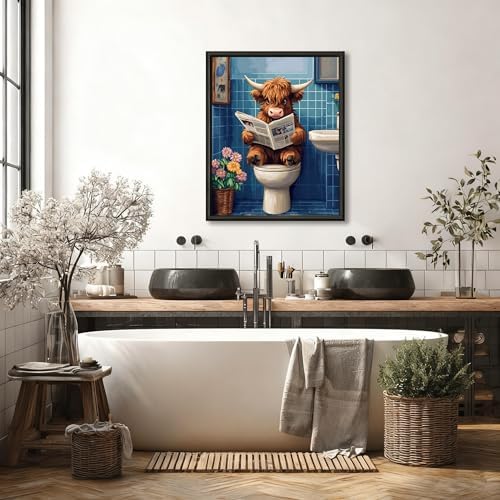 Reivworl Cow Paint by Numbers Kit for Adults Beginner 16×20 inch - Image 3