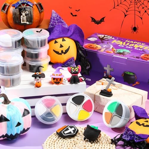 Capoda 24 Boxes Halloween Air Dry Clay Kits Modeling Clay for Kids Gifts - Image 4
