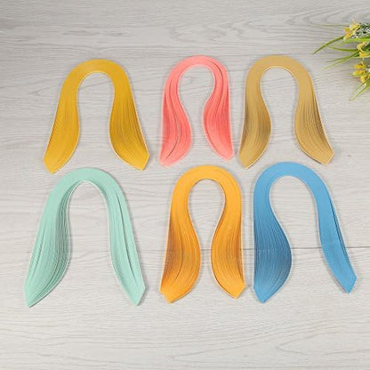 Paper Quilling Strips Set, 600 Strips Quilling Art Paper 3mm Width Pure Color Origami Paper Hand Craft Decoration Quilling Paper (Black) - Image 6