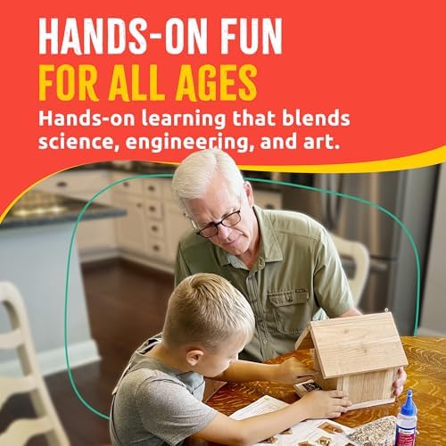 Jr Bird House Kit, DIY Cedar Wood Birdhouse for Outdoors with Paint - Image 4