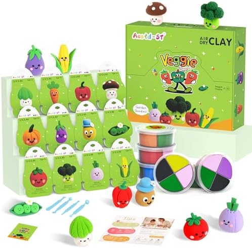 Aestd-ST Air Dry Clay Kit - Vegetable Theme, Modeling Clay for Kids by Aestd-STqualityclay