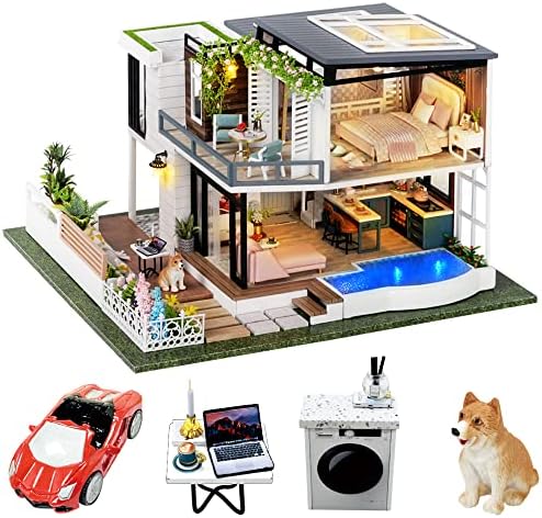 Spilay DIY Miniature House Kit for Adults, Miniature Dollhouse Kit by SpilayDIYDollhouseMiniature