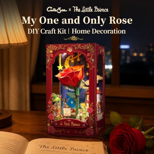 CUTEBEE The Little Prince Book Nook Kit DIY Miniature House for Adults - Image 4