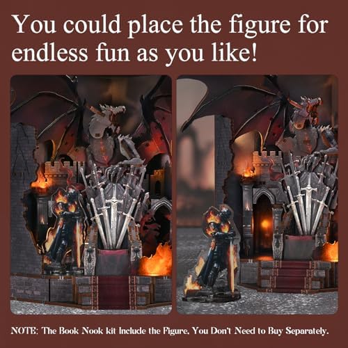 CCCDF Throne of Blades Book Nook Kit, Beginner 3D Wooden Puzzle for Adults - Image 2