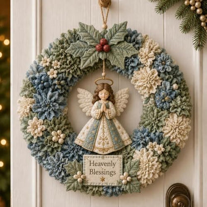 3D Fabric Poke Wreath DIY Kit, Christmas Wreath DIY Kit for Adults (#C) - Image 3