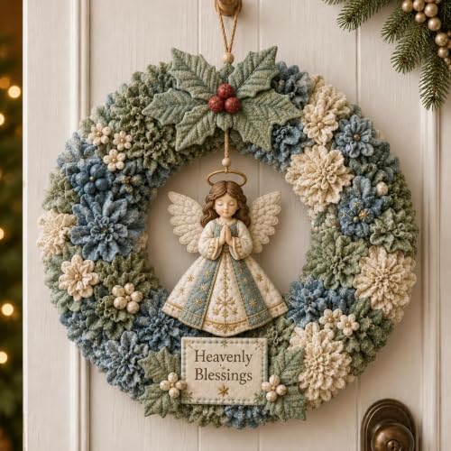 3D Fabric Poke Wreath DIY Kit, Christmas Wreath DIY Kit for Adults (#B) - Image 3