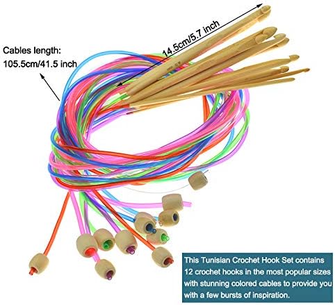 Coopay Complete Tunisian Crochet Hooks Set, Knitting & Crochet Supplies - Image 4