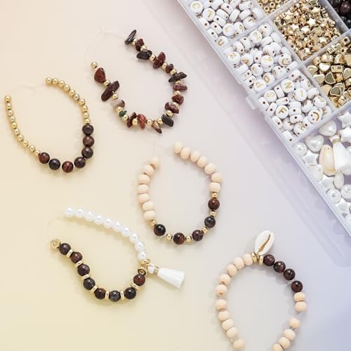 Xylise Jewelry Making Supplies Kit Natural Stone Beads for Irregular Natural Stone with for DIY Craft Bracelet Necklace Earrings for Adults(Red) - Image 4