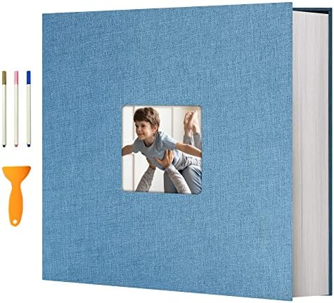 Vienrose Photo Album with Window Self Adhesive 13x12.6 120 Pages Skyblue by Vienrose