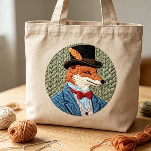 BEUNITONE Retro Jazz Fox Punch Needle Kits for Adults Beginner - Image 6
