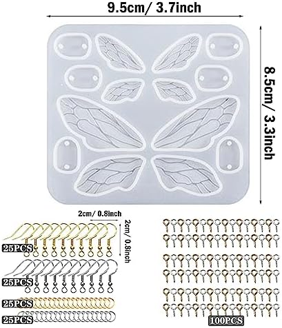 Attuslla Silicone Resin Earring Molds with Jump Rings for DIY Jewelry Making, Pendant, Earrings - Image 2