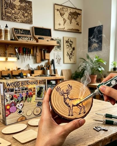 BIAJIYA 100Pc Wood Burning Kit for Adults, Beginners Woodburning Kit - Image 5