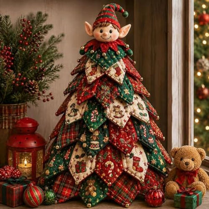 DIY Quilted Christmas Tree Kit, 3D Fabric Patchwork Craft Set for Adults & Beginners, Handmade Holiday Sewing & Tabletop Decor Project, Creative Crafting Gift Box - Image 7