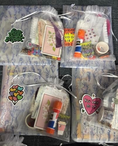 Junk Journal Starter Kit with A5 Kraft Journal, Ephemera & Craft Supplies - Image 2