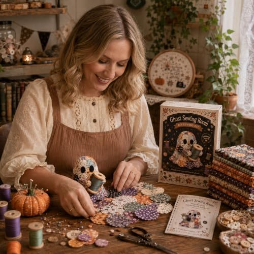 DHJJXQGX Ghost Patchwork DIY Sewing Kit for Halloween Crafts Decor Gift - Image 5