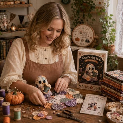 DHJJXQGX Ghost Patchwork DIY Sewing Kit for Halloween Crafts Decor Gift - Image 5