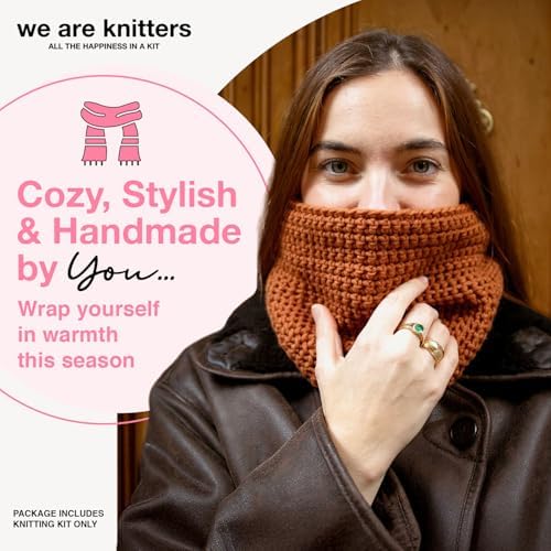 We Are Knitters Osiris Snood Kit | Beginner Crochet Gift Kit | Easy Warm Winter Snood | Stylish DIY Handmade Accessory Set Cozy Relaxing Craft GiftPro - Image 2