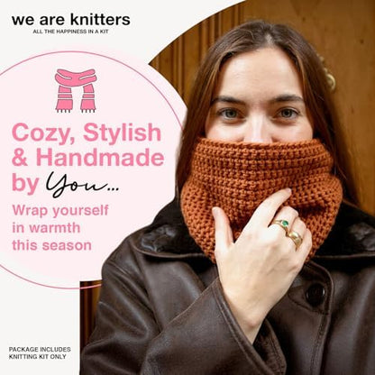 We Are Knitters Osiris Snood Kit | Beginner Crochet Gift Kit | Easy Warm Winter Snood | Stylish DIY Handmade Accessory Set Cozy Relaxing Craft GiftPro - Image 2