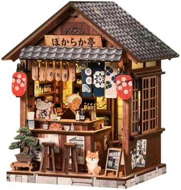 DIY Book Nook Kit LED 3D Wooden Puzzle (The Mellow Pub) by Nimpro