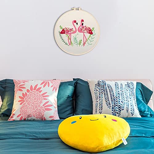 YANCAIYUNL Embroidery Kit for Beginners Flamingo Cross Stitch Embroidery Starter Kit DIY Handmade Needlework for Adults Beginner Tool Kit - Image 7