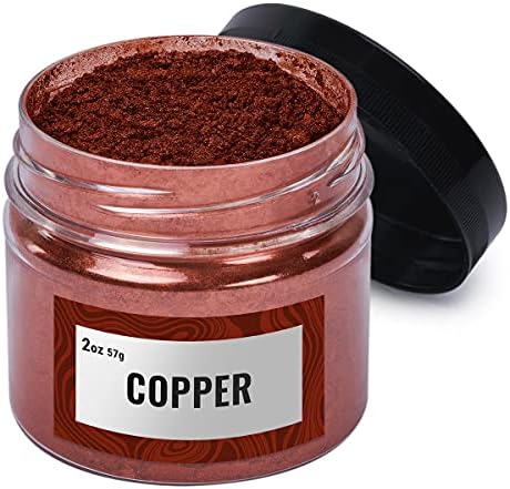 Copper Mica Powder for Resin Coloring 2 oz - Pigment Powder for Nails by ALEXES