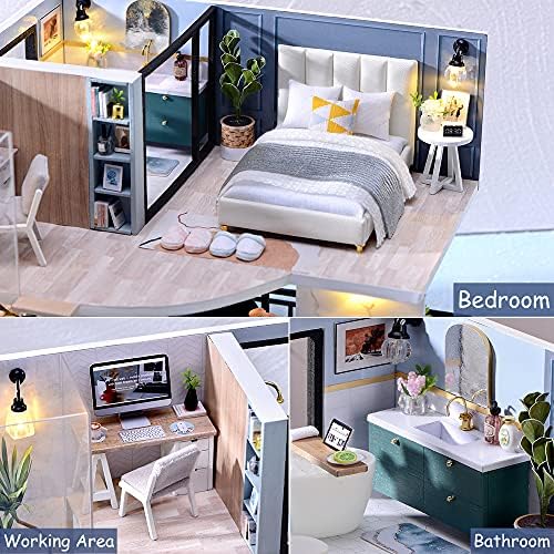 DIY Miniature Dollhouse Kit with Furniture Plus Dust Proof & Music Movement - Image 3