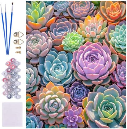 ACIOPPL Paint by Numbers for Adults Beginner Succulents Plant 16 x 20 Inch by Unknown