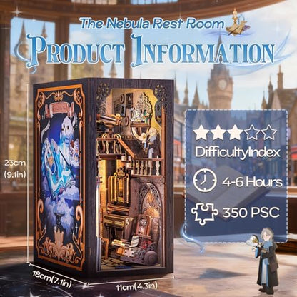 Fsolis Book Nook Kit, Booknook Magic (Nebula Common Room) - Image 3