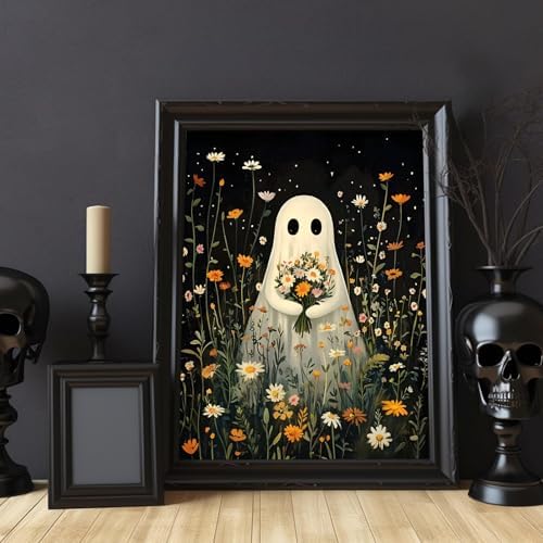 hkejoi Ghost Paint by Numbers Kit for Adults, 16x20 in - Image 2