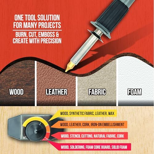 ArtSkills Wood Burning Tool Kit 16 Piece Adjustable Temp Wood Burning Pen - Image 2