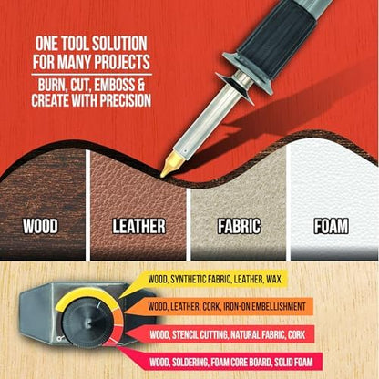 ArtSkills Wood Burning Tool Kit 16 Piece Adjustable Temp Wood Burning Pen - Image 2