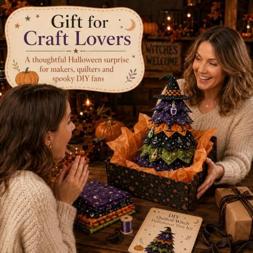 2026 New Christmas & Halloween DIY Quilted Fabric Tree Kit, 3D Layered Sewing Craft Set for Beginners, Christmas Tree Quilt Kit, Handmade Tabletop Holiday Decor, Gift for Craft Lover - Image 7
