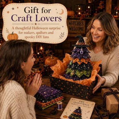 2026 New Christmas & Halloween DIY Quilted Fabric Tree Kit, 3D Layered Sewing Craft Set for Beginners, Christmas Tree Quilt Kit, Handmade Tabletop Holiday Decor, Gift for Craft Lover - Image 7