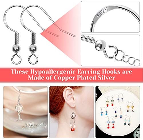 Thrilez 3080Pcs Earring Supplies Kit - Includes Hooks, Backs, Rings, Pins, Posts and Tools for Making and Repairing - Image 3