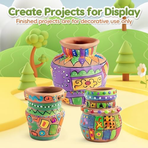 Skirfy Pottery Wheel for Kids, Pottery Kit with Air Dry Clay & USB Power - Image 3