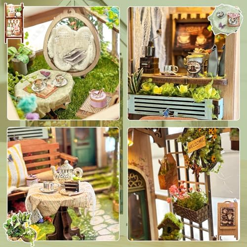 BELEEV Book Nook Kit for Adult and Teens,3D Wooden Puzzle (Sylvia Garden) - Image 5