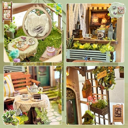BELEEV Book Nook Kit for Adult and Teens,3D Wooden Puzzle (Sylvia Garden) - Image 5