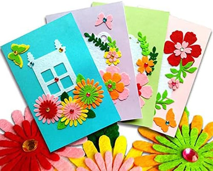 QIAONIUNIU Card Making Kits DIY Handmade Greeting Card Kits for Kids, Christmas Card Folded Cards and Matching Envelopes Thank You Card Art Crafts Crafty Set Gifts for Girls & Boys by QIAONIUNIU