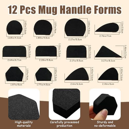 GeryVtee Pottery Mug Handle Tool Set Clay Carving Tools for Craft Projects - Image 3