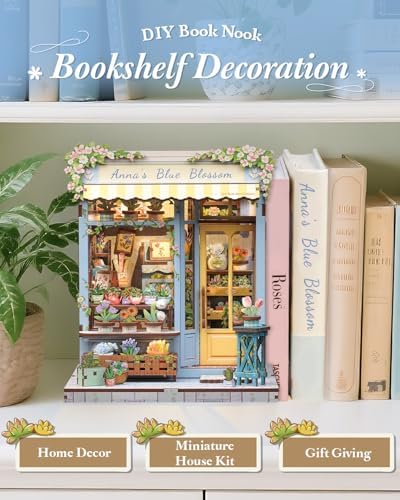 CUTEBEE Book Nook Kit - DIY Miniature House Dollhouse Kit for Adults - Image 6