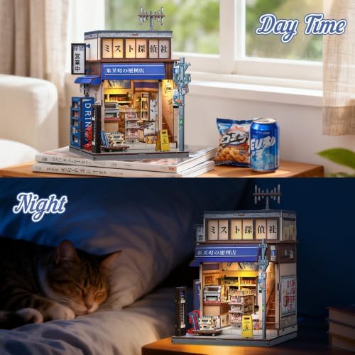 CUTEBEE Book Nook Kit DIY Miniature House Japanese Convenience Store - Image 4