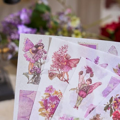Pre-Cut Vintage Stickers for Journaling, 550+ Washi Sticker Book for Scrapbooking Ephemera for Junk Journal Supplies, Aesthetic Butterfly Flower Label Scrapbook Stickers for Adults DIY Arts Crafts - Image 5