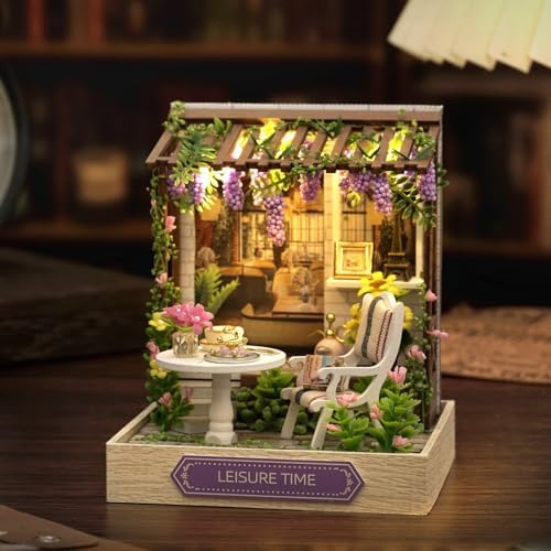CUTEROOM DIY Doll Room Miniature Furniture Wooden House Kit-Lesure Time - Image 3