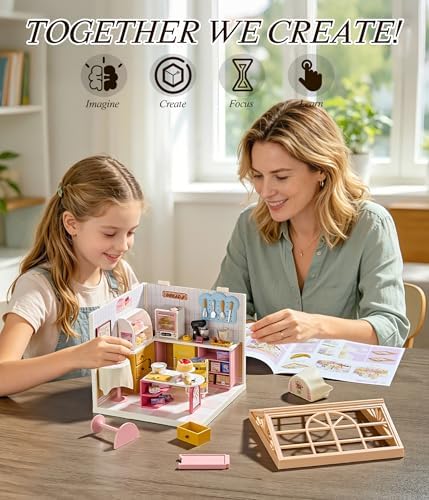 Cozy Bakery Shop Miniature House Kit with LED Light - Image 4