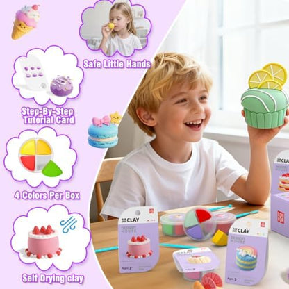 LOUFOR Air Dry Clay Kits for Kids, 12 Boxes - Image 4