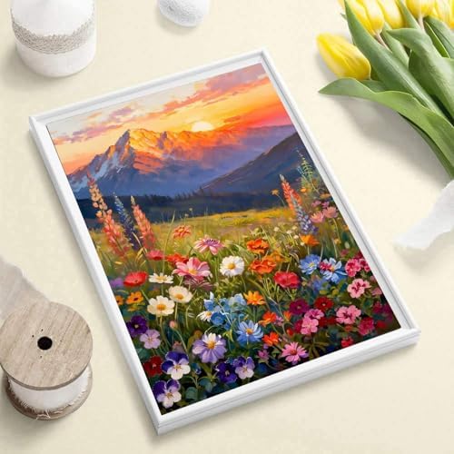 Diamond Art Kits for Adults, Flowers Diamond Art Painting Kits for Adults - Image 3