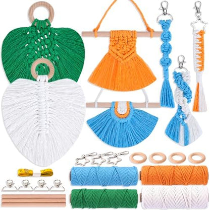 NEXBOX Macrame Kit for Kids & Adults Beginners, DIY Crafts for Girls Age 6-8 8-12 Year Old, Gifts Ideas for Birthday & Christmas - Colorful 3mm Cord by NEXBOX