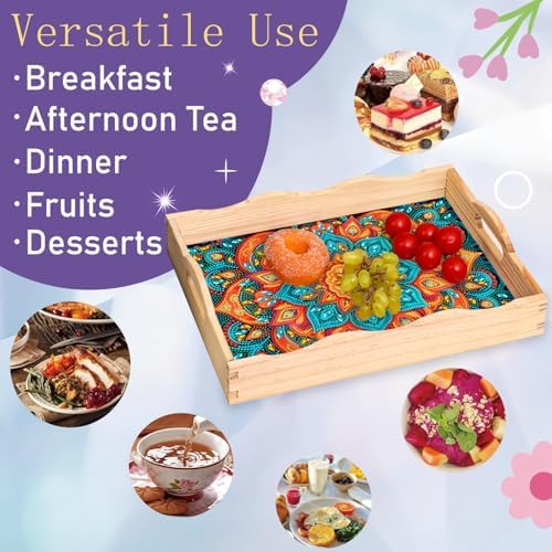 EWJRNSF Diamond Art Kits for Adults Wooden Serving Trays with Handles - Image 5
