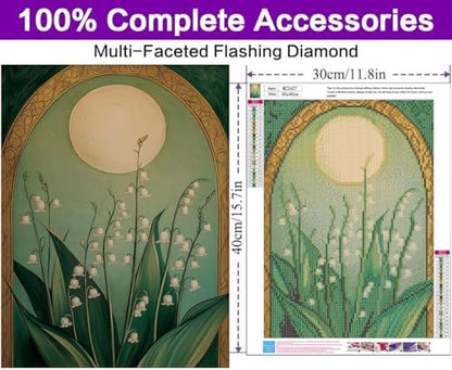 Diamond Art Kits for Adults, Flowers Diamond Art Painting Kits for Adults - Image 5