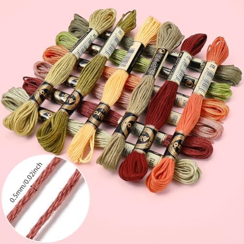 12 Skeins 105 Yards Variegated Embroidery Floss Thread for Craft - Image 6